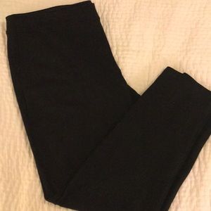 Eileen Fisher black knit pants XL